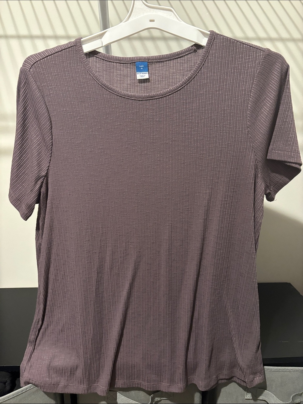 Women's Ribbed Short-Sleeve Tee - Lavender